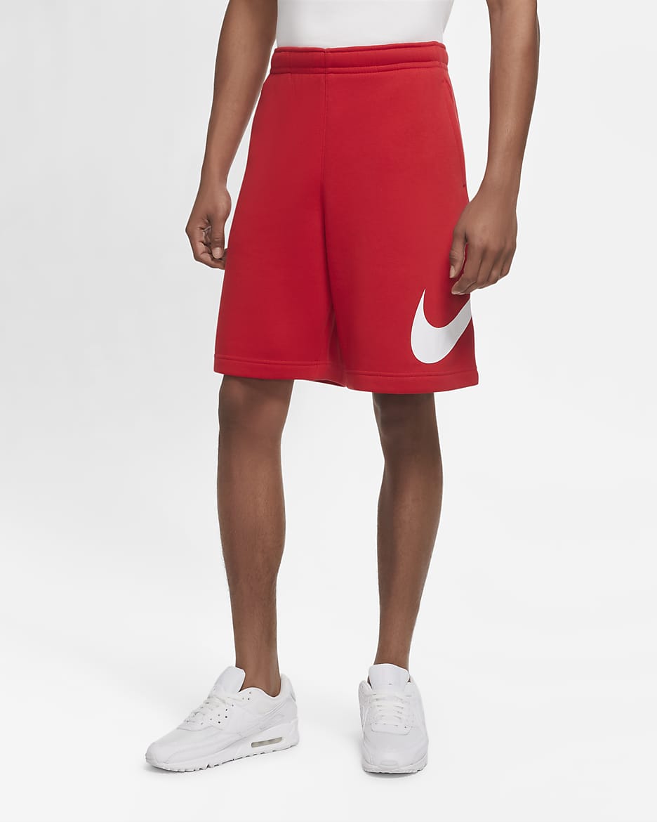 Red white nike shorts on sale